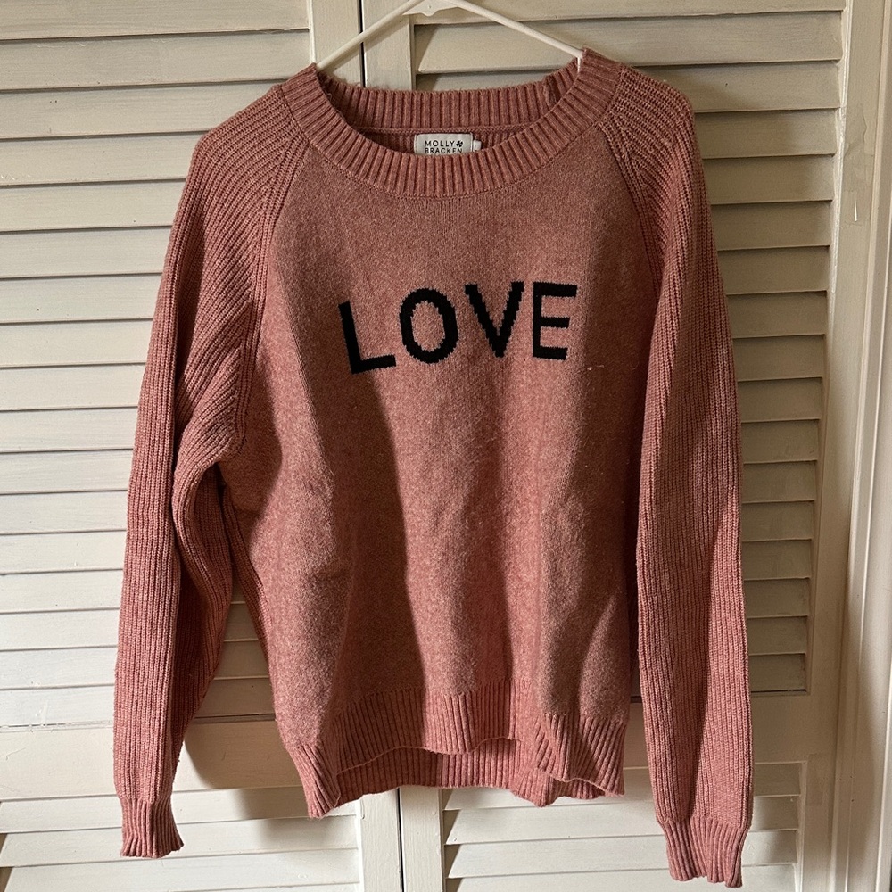 Molly Bracken Love Sweater - Rose